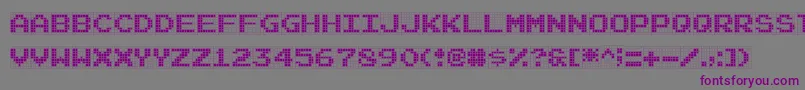 Шрифт Famirids. – фиолетовые шрифты на сером фоне