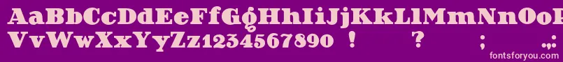 Decorattio Font – Pink Fonts on Purple Background