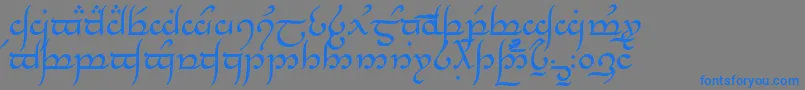 TengwarAnnatar Font – Blue Fonts on Gray Background