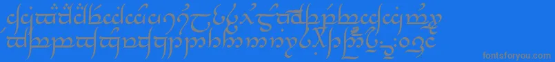 fuente TengwarAnnatar – Fuentes Grises Sobre Fondo Azul
