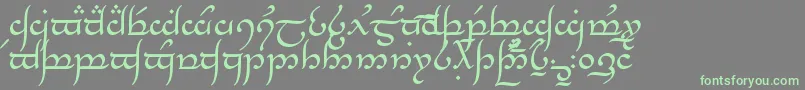 Шрифт TengwarAnnatar – зелёные шрифты на сером фоне