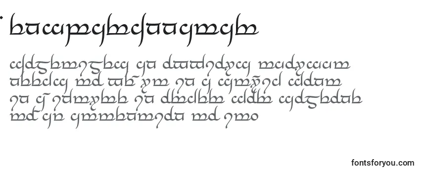 Überblick über die Schriftart TengwarAnnatar