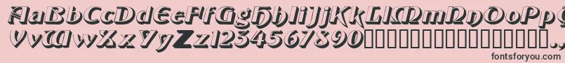 ObelisksskItalic Font – Black Fonts on Pink Background