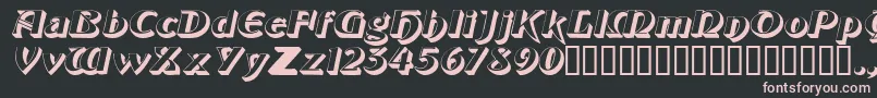 ObelisksskItalic Font – Pink Fonts on Black Background
