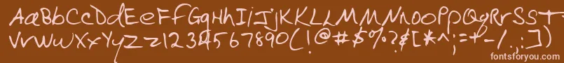 Más sobre la fuente RabinRegular fuente RabinRegular – Fuentes Rosadas Sobre Fondo Marrón