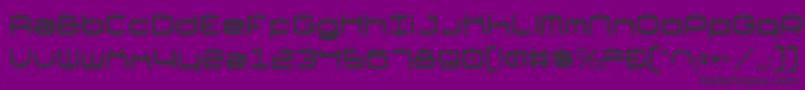 ThundergodCondensed Font – Black Fonts on Purple Background