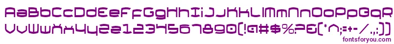 ThundergodCondensed Font – Purple Fonts on White Background