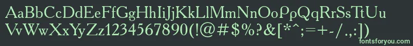 Шрифт Academyactt – зелёные шрифты на чёрном фоне