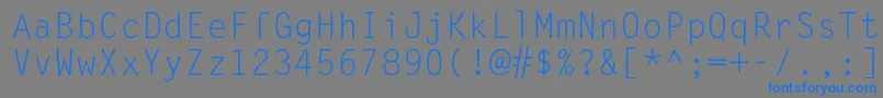 SandyIiRegular Font – Blue Fonts on Gray Background