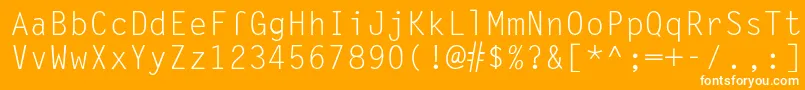 SandyIiRegular Font – White Fonts on Orange Background