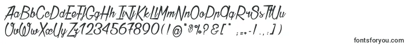 Шрифт Thunder – каллиграфические шрифты
