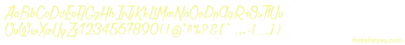 Thunder Font – Yellow Fonts