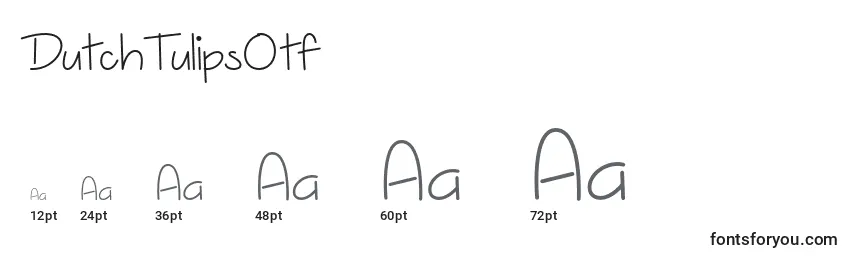 DutchTulipsOtf Font Sizes