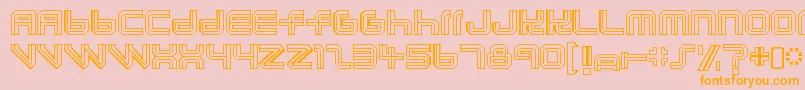 LunasolauroraRegular Font – Orange Fonts on Pink Background