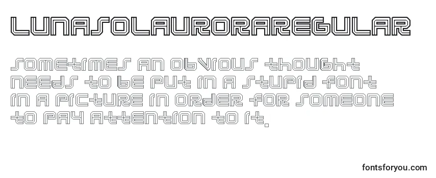 LunasolauroraRegular フォントのレビュー
