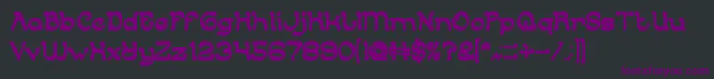 Шрифт ArabianKnightBold – фиолетовые шрифты на чёрном фоне