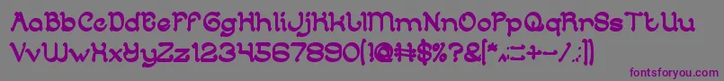 ArabianKnightBold Font – Purple Fonts on Gray Background