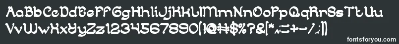 フォントArabianKnightBold – 白い文字