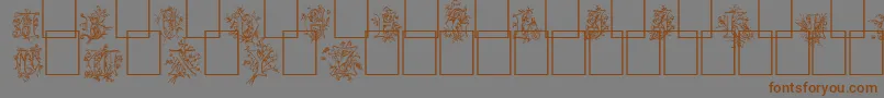 Cherubim Font – Brown Fonts on Gray Background