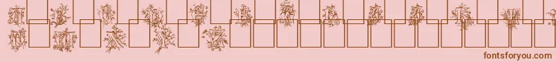 Cherubim Font – Brown Fonts on Pink Background