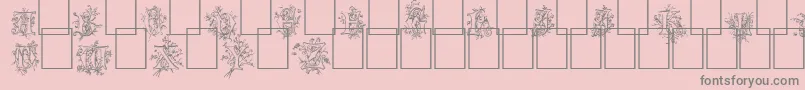 Fonte Cherubim – fontes cinzas em um fundo rosa