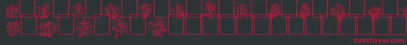 Cherubim Font – Red Fonts on Black Background