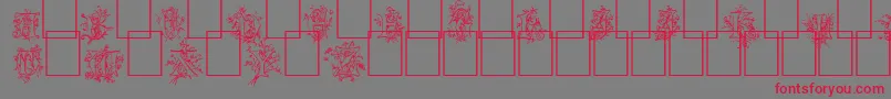 Cherubim Font – Red Fonts on Gray Background