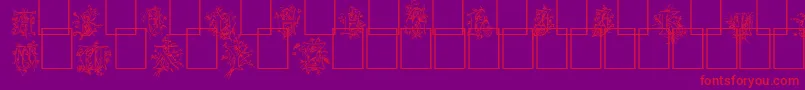 Cherubim Font – Red Fonts on Purple Background