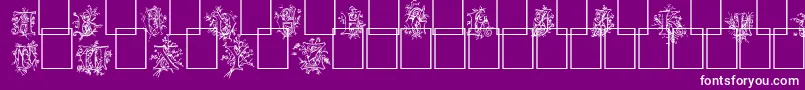 Cherubim Font – White Fonts on Purple Background