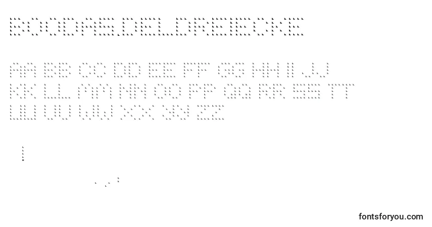 Шрифт Boodas.DeLDreiecke – алфавит, цифры, специальные символы