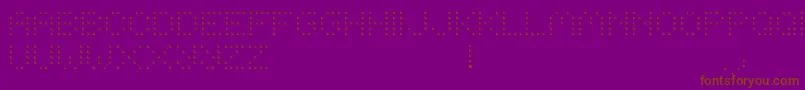 Więcej informacji o czcionce Boodas.DeLDreiecke Czcionka Boodas.DeLDreiecke – brązowe czcionki na fioletowym tle