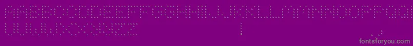 Czcionka Boodas.DeLDreiecke – szare czcionki na fioletowym tle