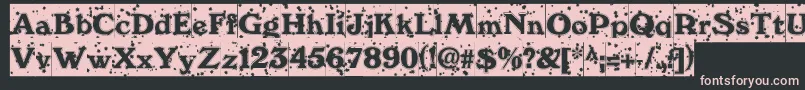 WinternightDb Font – Pink Fonts on Black Background