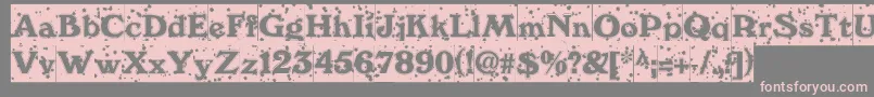 fuente WinternightDb – Fuentes Rosadas Sobre Fondo Gris