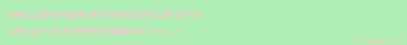 Myday Font – Pink Fonts on Green Background