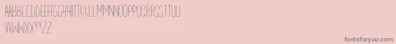 LineAndSand Font – Gray Fonts on Pink Background