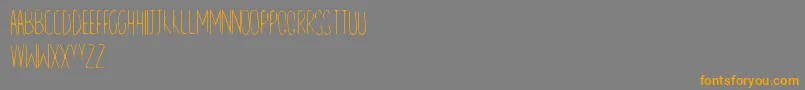 LineAndSand Font – Orange Fonts on Gray Background