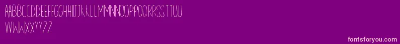 LineAndSand Font – Pink Fonts on Purple Background