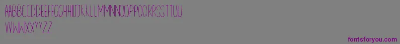 LineAndSand Font – Purple Fonts on Gray Background