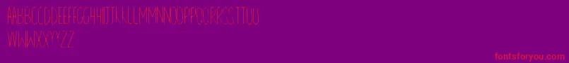 LineAndSand Font – Red Fonts on Purple Background