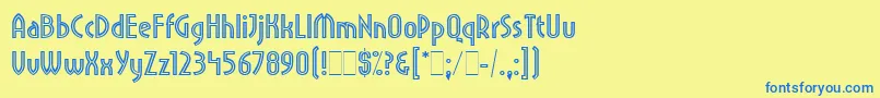 Подробнее о шрифте PritchardLineOutLetPlain.1.0 Шрифт PritchardLineOutLetPlain.1.0 – синие шрифты на жёлтом фоне