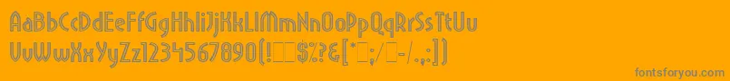 fuente PritchardLineOutLetPlain.1.0 – Fuentes Grises Sobre Fondo Naranja