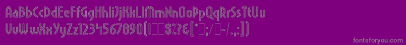PritchardLineOutLetPlain.1.0-Schriftart – Graue Schriften auf violettem Hintergrund