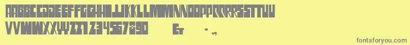 Шрифт SsgrogyCondensedbold – серые шрифты на жёлтом фоне