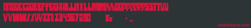 More about SsgrogyCondensedbold Font SsgrogyCondensedbold Font – Red Fonts on Black Background