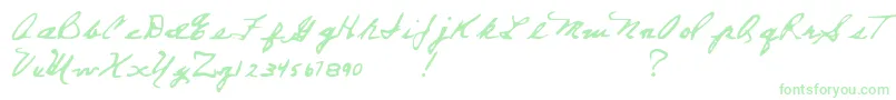 EverettSteelesHand-Schriftart – Grüne Schriften