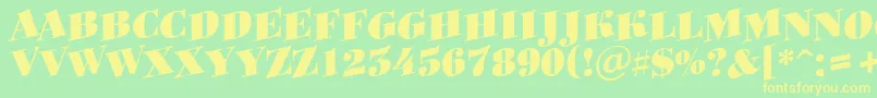 More about Bodoniortotitulspup Font Bodoniortotitulspup Font – Yellow Fonts on Green Background