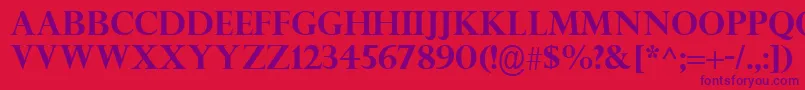フォントPerpetuaTitlingMtРџРѕР»СѓР¶РёСЂРЅС‹Р№ – 赤い背景に紫のフォント