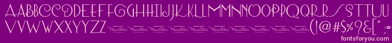 LombardBoldpersonaluse Font – Pink Fonts on Purple Background