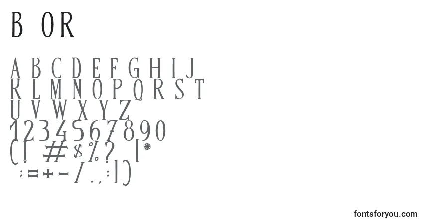 BandOfReality Font – alphabet, numbers, special characters